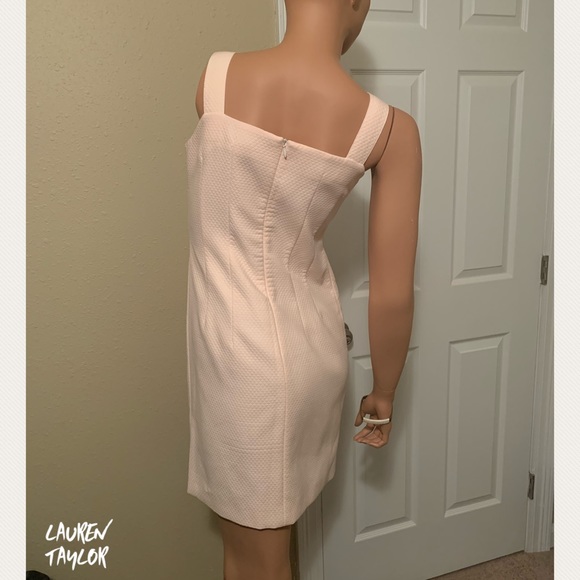 LAUREN TAYLOR Crepe Pink 2-Piece Dress & Jacket - Picture 6 of 10